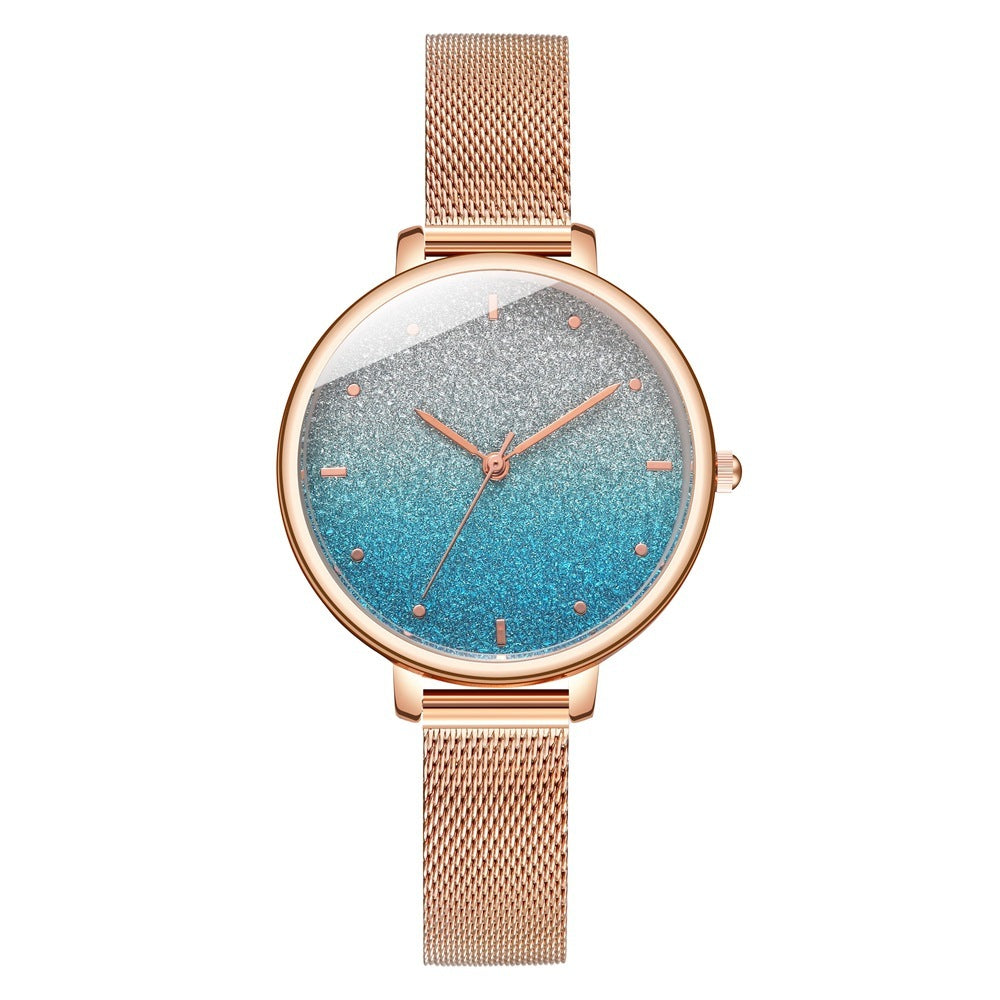 Starry Quartz Mesh Watch